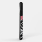 Rosa Bogen mit Damast iPhone Fall Case-Mate iPhone Hülle (Hinten/Rechts)