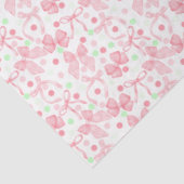 Rosa Bogen mit rosa und grünen Punkten Seidenpapier (Ausschnitt)