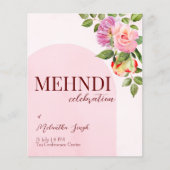 Rosa Bogen mit Rose Haushaltsmittel (Vorderseite)