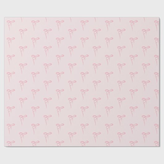 Rosa Bogen Muster Mädchen Dusche Geschenkpapier (Flach)