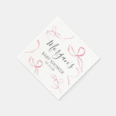 Rosa Bogen Papierservietten, Bugmotive Serviette (Ecke)