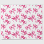 Rosa Bogen Ribbons Geschenkpapier (Flach)