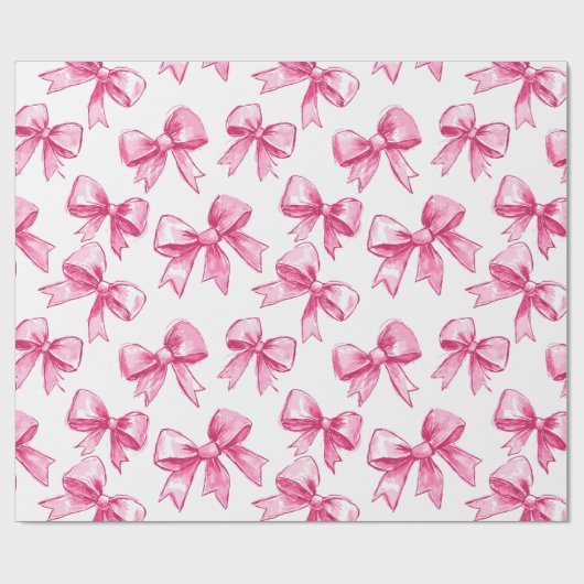 Rosa Bogen Ribbons Geschenkpapier (Flach)