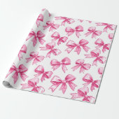 Rosa Bogen Ribbons Geschenkpapier (Ungerollt)
