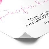 Rosa Bogen - Schnuller Jagd Kinderduschenspiel Poster (Ecke)