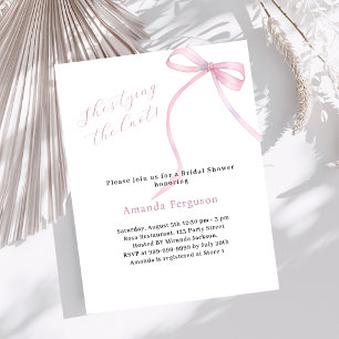 Rosa Bogen Sie bindet das Brautparty des Knotens