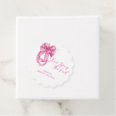 Rosa Bogen Sie bindet das Brautparty des Knotens Geschenkanhänger (Beispiel)