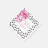 Rosa Bogen Sie bindet das Brautparty des Knotens Serviette (Ecke)