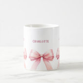 Rosa Bogen Skriptname Kaffeetasse (Mittel)