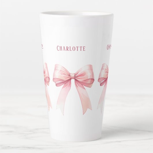 Rosa Bogen Skriptname Milchtasse (Vorderseite)