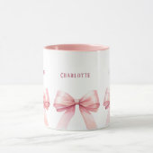 Rosa Bogen Skriptname Tasse (Zentrum)