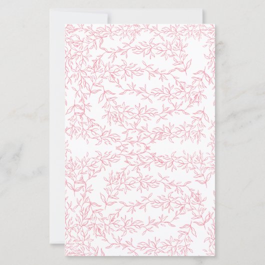 Rosa Bogen über oder unter dem Brautparty (Rückseite)