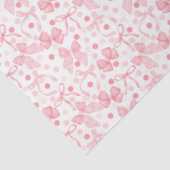 Rosa Bögen und dunkelrosa Punkte Seidenpapier (Ausschnitt)