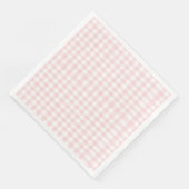 Rosa Bogen und Gingham-Babydusche Serviette (Ecke)