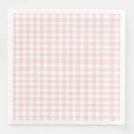 Rosa Bogen und Gingham-Babydusche Serviette