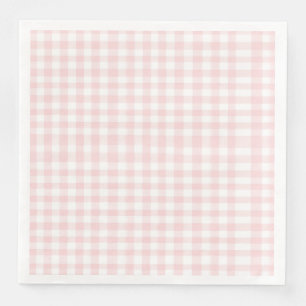 Rosa Bogen und Gingham-Babydusche Serviette