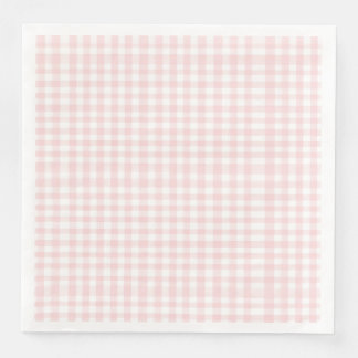 Rosa Bogen und Gingham-Babydusche Serviette