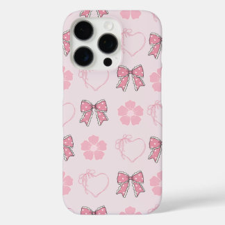 Rosa Bögen und rosa Herzen | Sakura Iphone Case