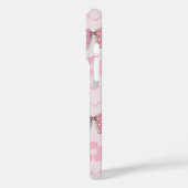 Rosa Bögen und rosa Herzen | Sakura Iphone Case (Rückseite / Links)