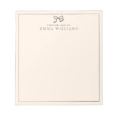 Rosa, Bogen, vom Schreibtisch des Notizblocks Notizblock (Vorderseite)