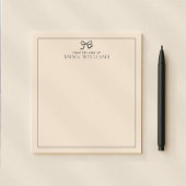 Rosa, Bogen, vom Schreibtisch des Notizblocks Notizblock