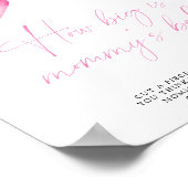 Rosa Bogen - wie groß ist das Bauchspiel der Mama Poster (Ecke)