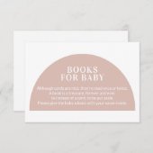 Rosa Bogenbücher für Baby-Duschvorrichtung Ca Begleitkarte (Vorne/Hinten)