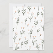 Rosa Bohemisch Bear Baby Dusche Einladung (Rückseite)