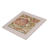 Rosa Bohemische Blume Keramik Tile Fliese (Seite)