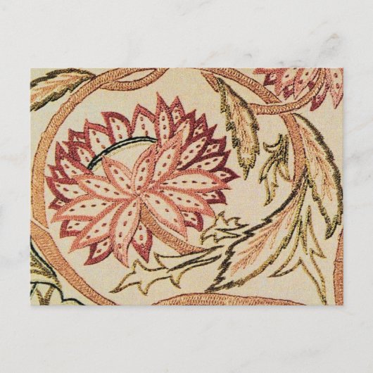 Rosa Bohemische Blume Postkarte (Vorderseite)
