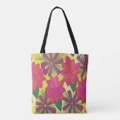 Rosa Bohemische Blumengarten-Taschen-Tasche Tasche (Rückseite)