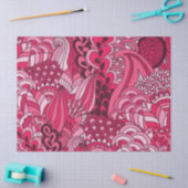 Rosa Bohemisches Boho MOD Hippy Chic-Muster Seidenpapier (Basteln)