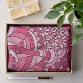 Rosa Bohemisches Boho MOD Hippy Chic-Muster Seidenpapier (Geschenk)
