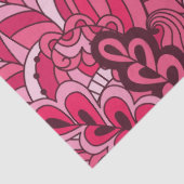 Rosa Bohemisches Boho MOD Hippy Chic-Muster Seidenpapier (Detail)