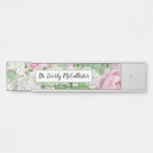 Rosa Boho Bläsertür Namensschild (Vorderseite )