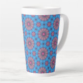 Rosa Boho-Blumenmuster Milchtasse (Rechte Ecke)