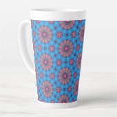 Rosa Boho-Blumenmuster Milchtasse (Linke Ecke)