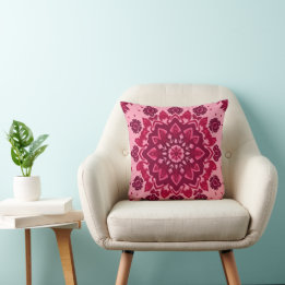 Rosa Boho Chic Wurfkissen Kissen