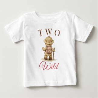 Rosa Boho-Explorer-Geburtstags-Design-T-Shirt Baby T-shirt
