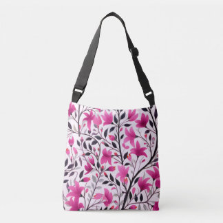 Rosa Boho Flora Tragetaschen Mit Langen Trägern
