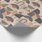 Rosa Boho-Geometrie-Geschenkpapier Geschenkpapier (Ecke)