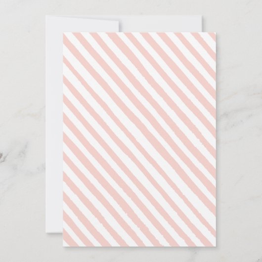 Rosa Boho Regenbogen-Baby-Dusche Einladung (Rückseite)