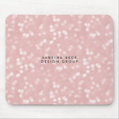 Rosa Bokeh Lights | PERSONALISIERT Mousepad (Vorne)