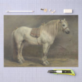 Rosa Bonheur | Graues Pferd in Stable Seidenpapier (Handwerk)