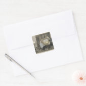 Rosa Bonheur im Studio Quadratischer Aufkleber (Umschlag)