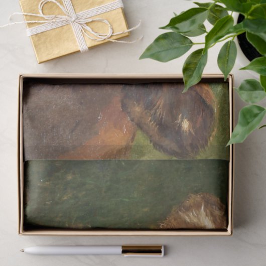 Rosa Bonheur | Leiter eines Kalbes Seidenpapier (Geschenk)