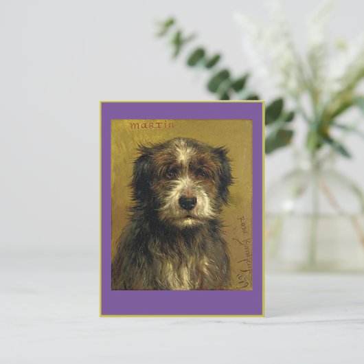 Rosa Bonheur, Martin, ein Hund, schöne Kunst, Postkarte (Stehend Vorderseite)