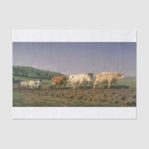 Rosa Bonheur Pflügen in die Nivernais Seidenpapier