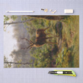 Rosa Bonheur | Red Stag Seidenpapier (Handwerk)