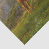 Rosa Bonheur | Rinder im Hochland Seidenpapier (Detail)